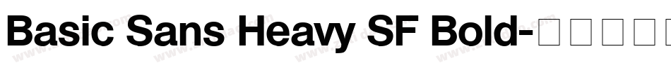 Basic Sans Heavy SF Bold字体转换